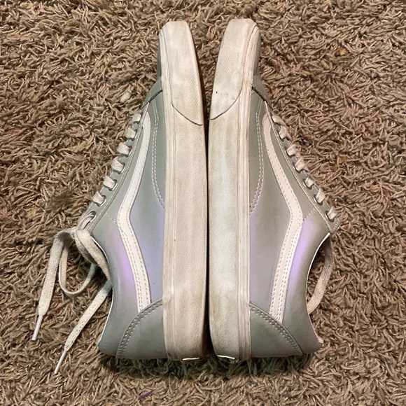 ❤️VANS Old Skool Muted Metallic Violet Grey Skate Shoes - Picture 4 of 7